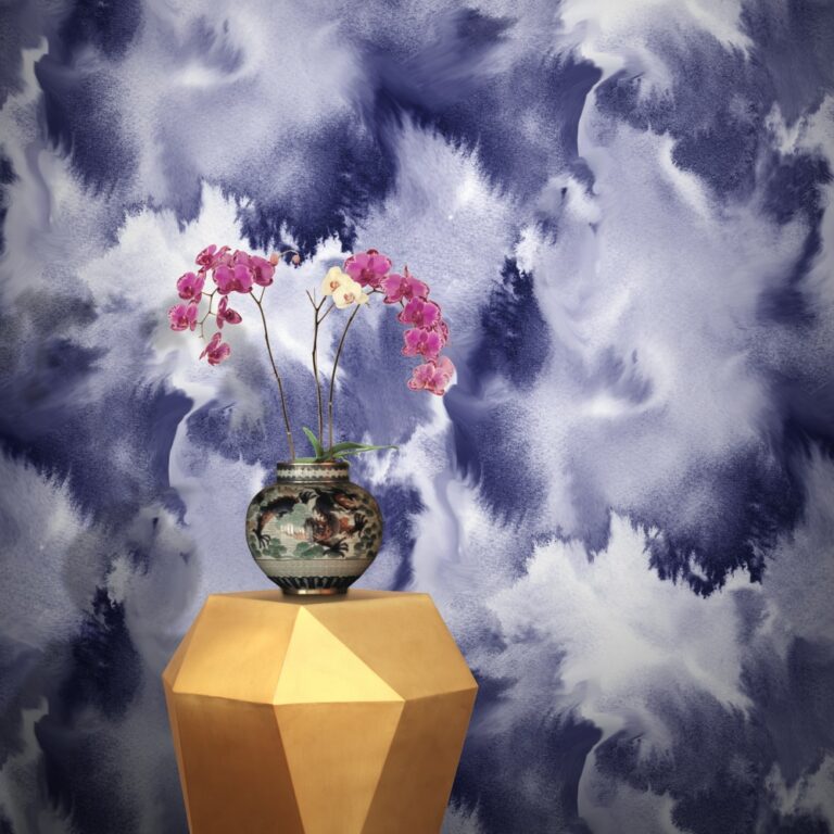Baltic Sea Wallpaper - Violet - Curious Egg