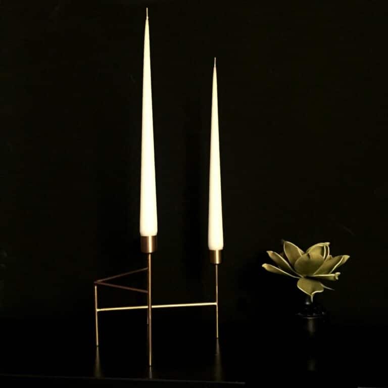 Hand Dipped Taper candles Cranberry (6 pack) Curious Egg