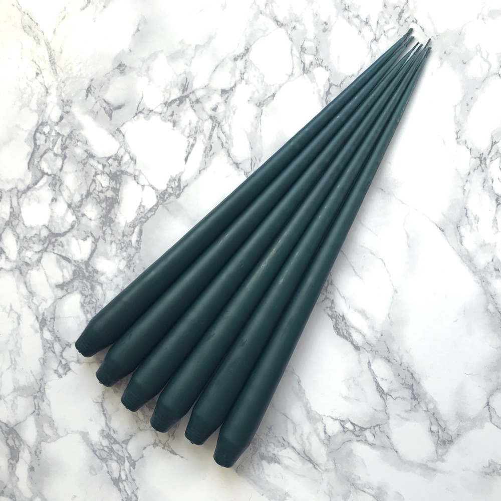 Hand Dipped Taper Candles Eau De Nil (6 pack) Curious Egg